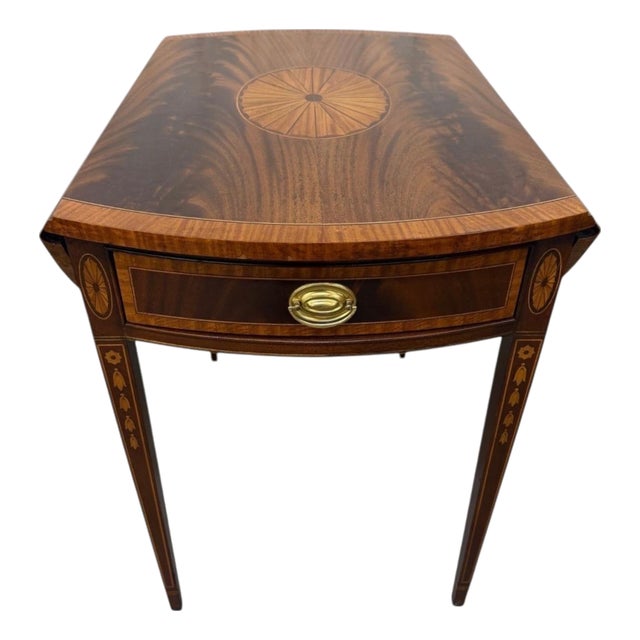 Vintage Council Craftsman Mahogany Pembroke Side Table - Refinished! For Sale