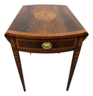 Vintage Council Craftsman Mahogany Pembroke Side Table - Refinished!