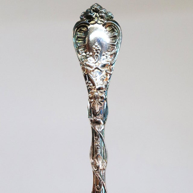 Metal French Odiot Demidoff .950 Sterling Silver Snail Fork For Sale - Image 7 of 7