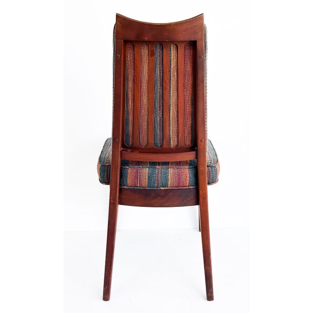 Wood 1960s Attributed to John Keal Brown Saltman Dining Chairs, Set of Four For Sale - Image 7 of 16