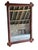 Large Vintage Rustic Mahogany Wall Mirror, 1980s For Sale - Image 3 of 6