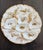 Early 20th Century Set/6 Rare Antique French Haviland & Co. Limoges Porcelain Turkey Pattern Oyster Plate 8.75" With Sea Creatures For Sale - Image 5 of 16