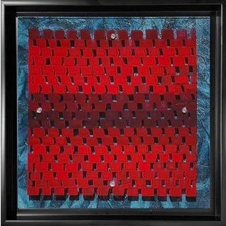 Kathleen Kane-Murrell, Mixed Media Abstract Composition, "Flanders" 2025, Framed For Sale