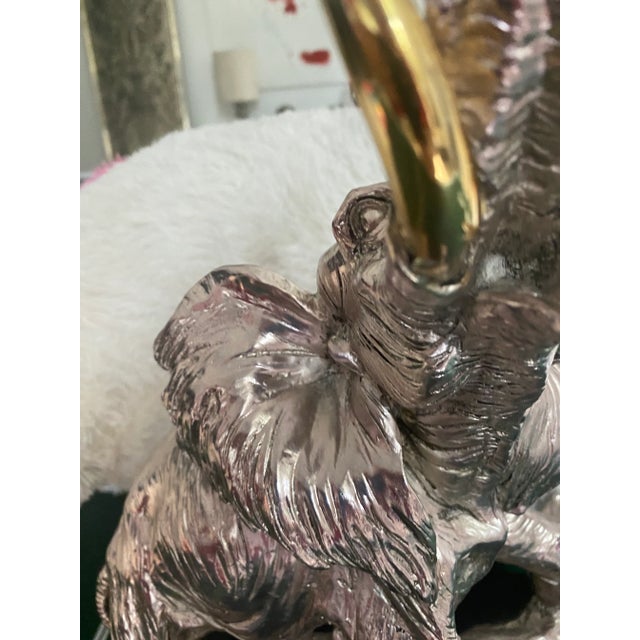 Metal Sterling Silver and Gold-Tone Elephant by Argento For Sale - Image 7 of 11