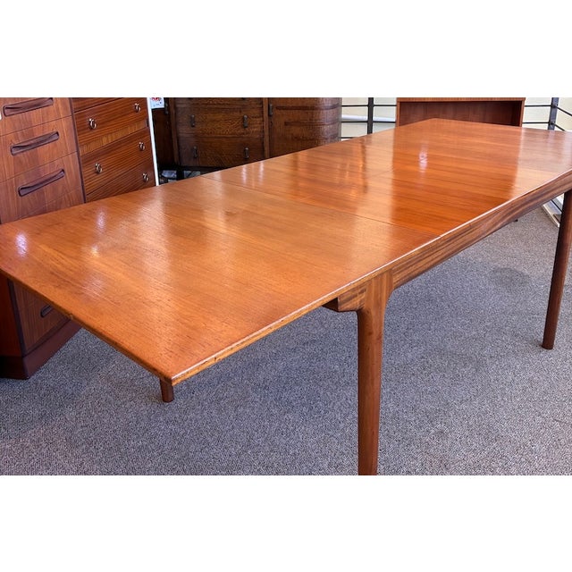 Mid-Century Modern European Mid 20th Century Extending Dining Table With Double Butterfly Leaf by McIntosh, c.1960 For Sale - Image 3 of 17