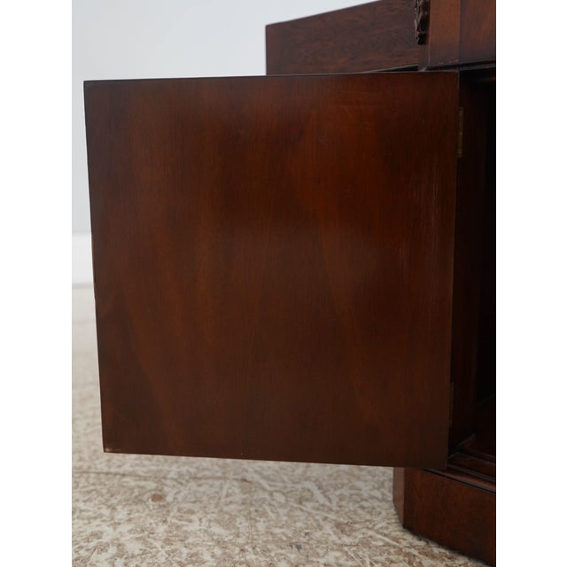 Wood Maitland Smith Leather Top Coffee Table For Sale - Image 7 of 18