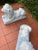 Pair of Old Cement Lions For Sale - Image 4 of 4