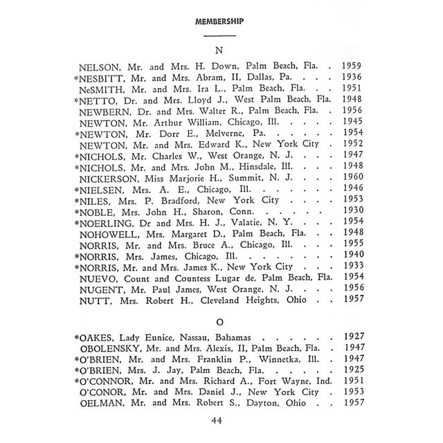 Paper The Everglades Club 1961 Members' Annual Yearbook For Sale - Image 7 of 12