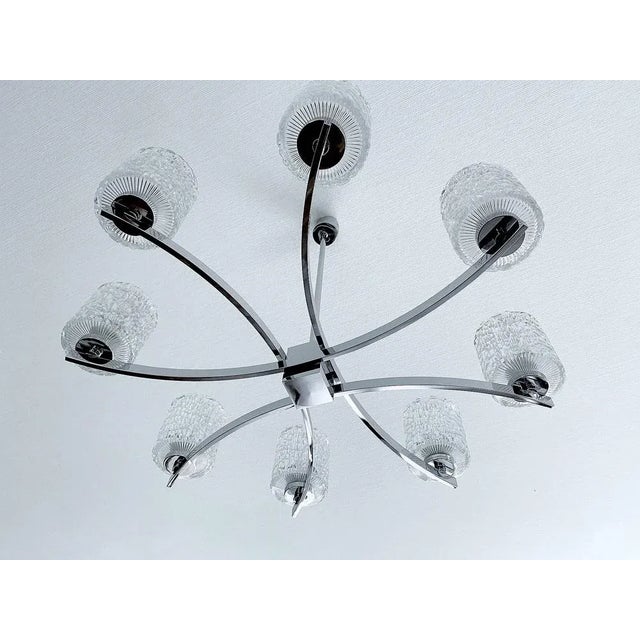 Large Glass Chandelier from Kaiser Leuchten For Sale - Image 12 of 15