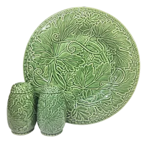 Green Portuguese Serving Pieces- Set of Three