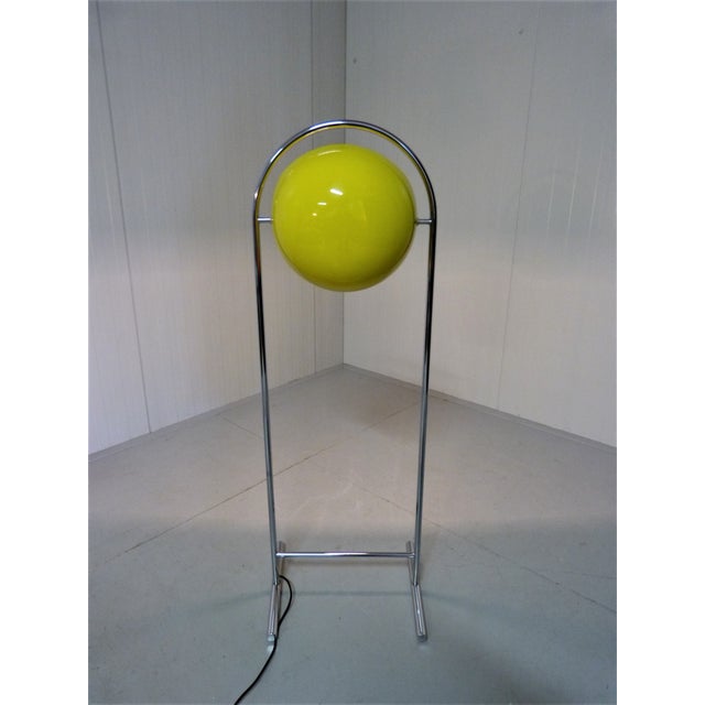 Yellow Flowerpot Floor Lamp in the style of Panton, 1960s For Sale - Image 9 of 18