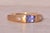 Gold The Hereford: New Old Stock Vintage Tanzanite and Diamond Ring in Yellow Gold For Sale - Image 8 of 11