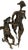 Surrealist Bronze Sculpture of a Woman and Alligator on Skates For Sale - Image 14 of 18