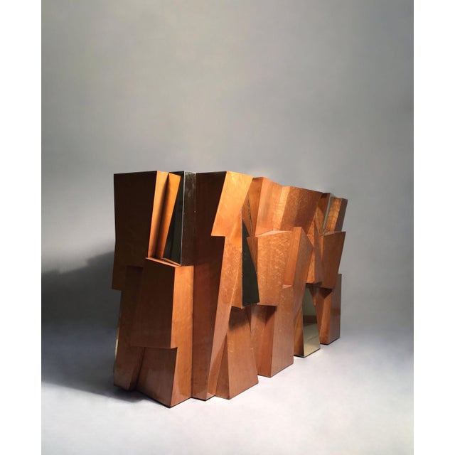 Cubist Console / Dining Table Base by Paul Evans / Directional / PE 300 Series For Sale - Image 9 of 14
