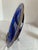 Glass Vintage Cobalt Blue Glass Divided Serving Dish With Gold Decorations For Sale - Image 7 of 9