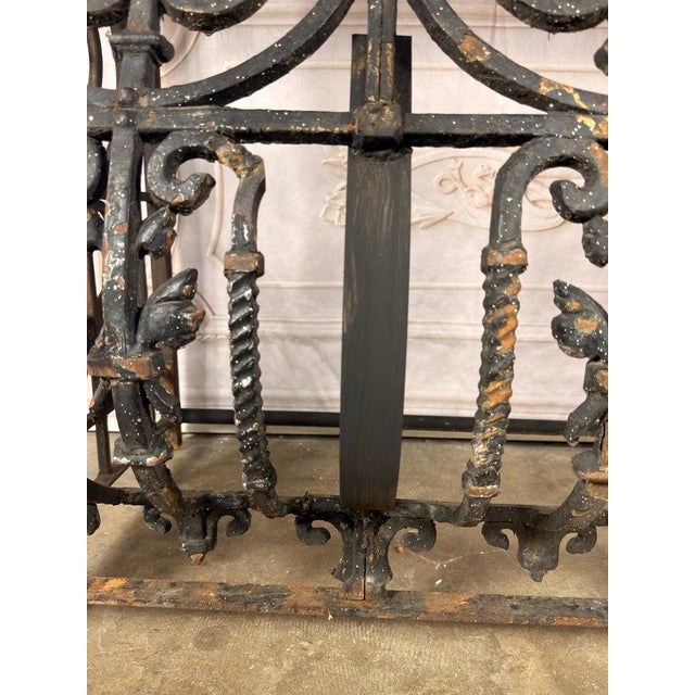 Antique French Console Table, Wrought Iron & Marble, Circa 1880 For Sale - Image 9 of 18