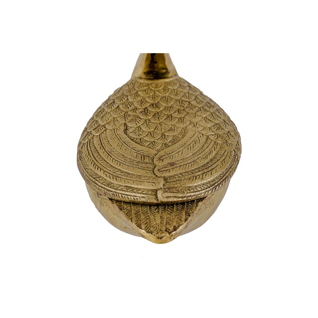 Vintage Brass Swan Trinket Box For Sale - Image 9 of 12