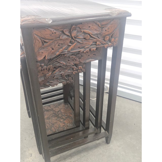 Mid-Century Nesting Tables George Zee For Sale - Image 9 of 11