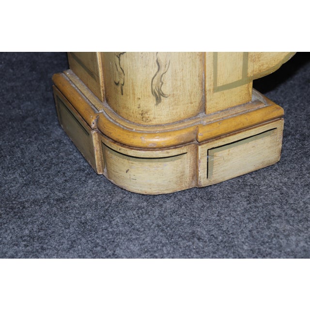 Karges Furniture Pair of Painted Roman Scenery Shallow Depth Side Cabinets Console Tables For Sale - Image 4 of 10