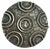 Mid-Century Silver Plated Brass Brooch 1970s For Sale