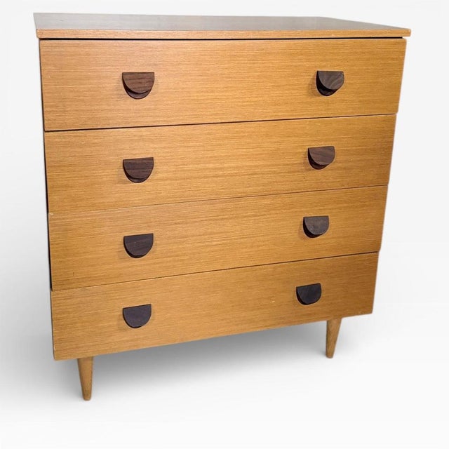 The mid century chest drawers from Avalon combine vintage teak wood craftsmanship with functional design to enhance your...