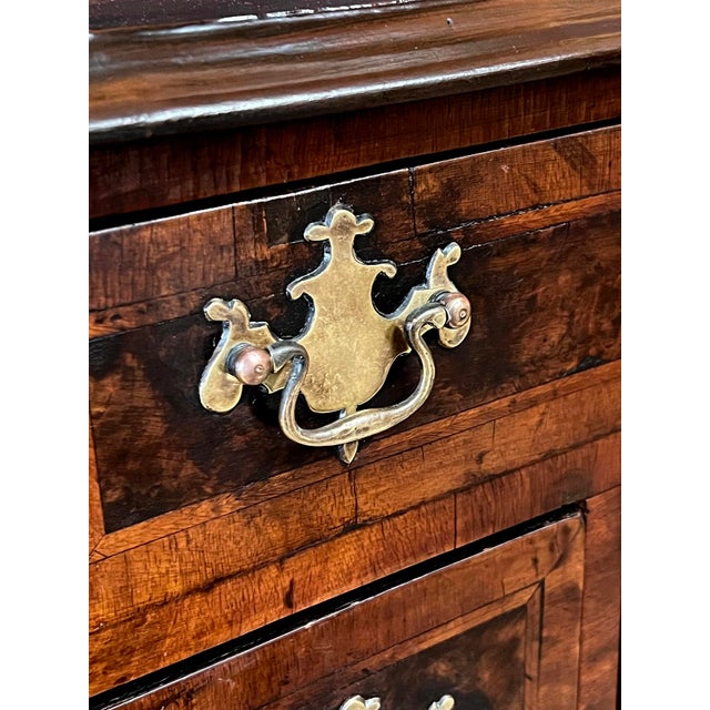 Classic Pair of Chippendale Style Walnut-Veneered Bedside Cabinets/Side Tables For Sale - Image 11 of 12