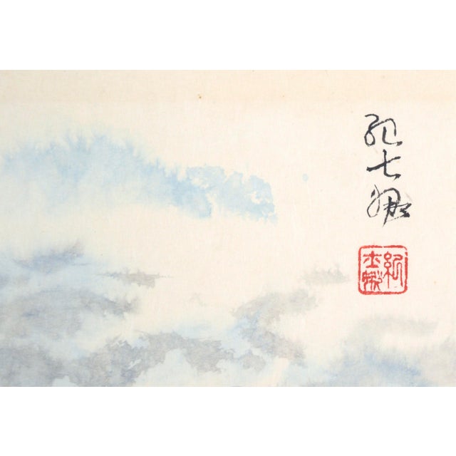 Spring Rain - Vertical Chinese Landscape With Waterfalls and Mountains For Sale - Image 11 of 11