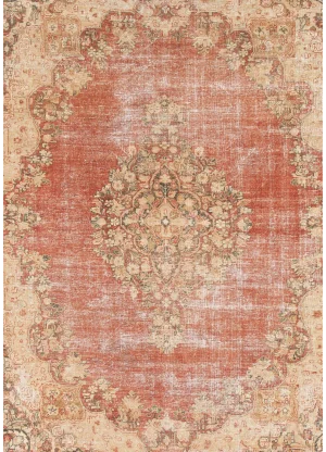 Mid-20th Century Vintage Distressed Wool Rug