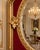 Mid 20c French Artisan Louis XVI Gold Wood Wall Mirror For Sale - Image 4 of 8