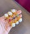 Bochic “Capri” Vintage Ruby & South Sea Pearl Bangle in 18K Gold & Silver For Sale - Image 12 of 18