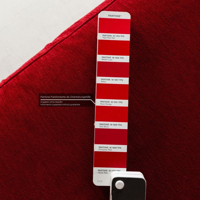 Alba Fabric Corner Red Sofa from Brühl For Sale - Image 5 of 15