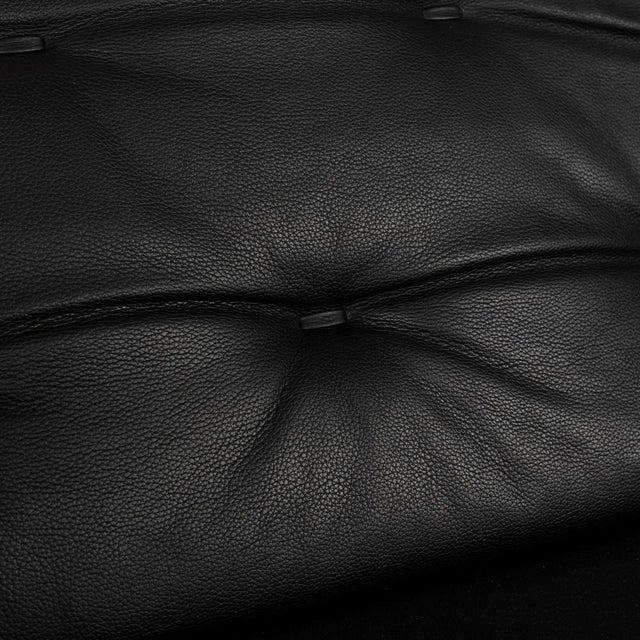 Leather Two-Seater Sofa Black from Wk Wohnen For Sale - Image 5 of 11