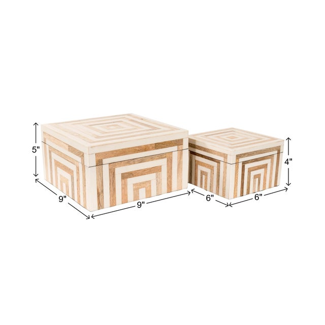 White Alina Decorative Box Set For Sale - Image 8 of 8