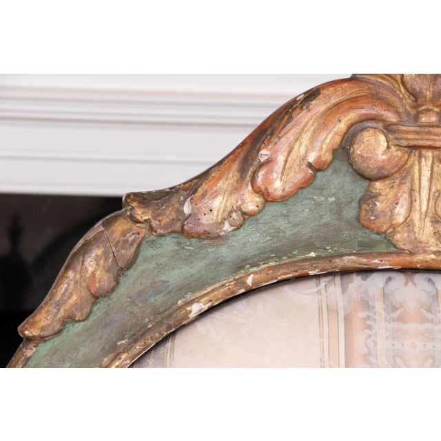 Authentic 18th Century Venetian Carved Wood and Gesso Hall Chair For Sale - Image 16 of 18