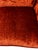 Wood 1970s Burnt Orange Crushed Velvet Curved Loveseat For Sale - Image 7 of 10