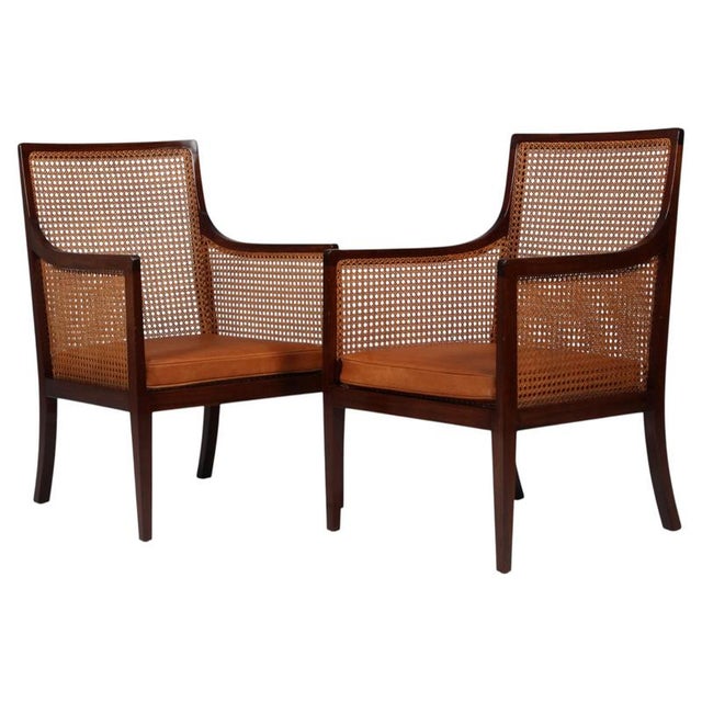 Vintage Chairs in Mahogany by Ole Wanscher, 1930s, Set of 2 For Sale - Image 11 of 11