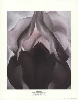1987 Georgia O'Keeffe 'Black Iris III' Offset Lithograph