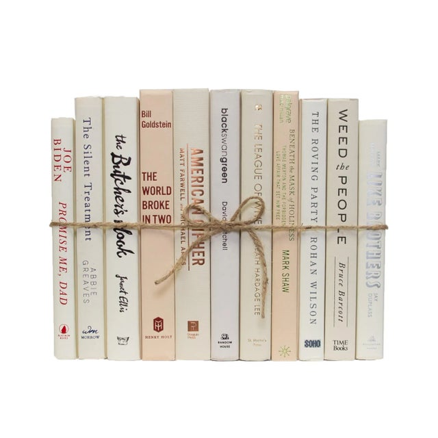 Booth & Williams Decorative Books - Beach Book Bundle - 1 Foot of Beige Books For Sale - Image 4 of 5