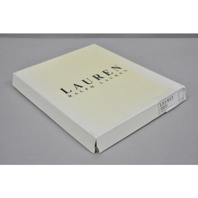 Late 20th Century Lauren Ralph Lauren Silver Plated Normandy Modern 5x7 Photo Picture Frame For Sale - Image 11 of 15