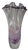 Contemporary 11 3/4 In. Vintage 24 % Lead Crystal Amethyst Purple Art Glass Handkerchief Ruffle Vase For Sale - Image 3 of 17
