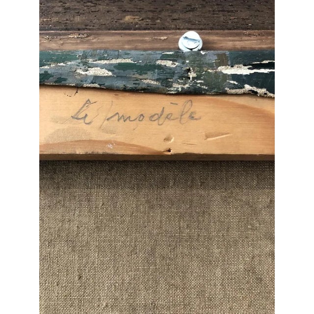 Adrien Holy, Le Modèle, 1957, Oil on Canvas For Sale - Image 9 of 11