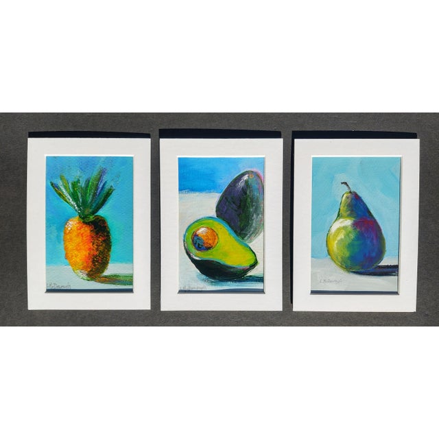 "Kitchen Trio" Contemporary Set of 3 Still Life Acrylic Paintings by Linda McDonough For Sale - Image 9 of 11