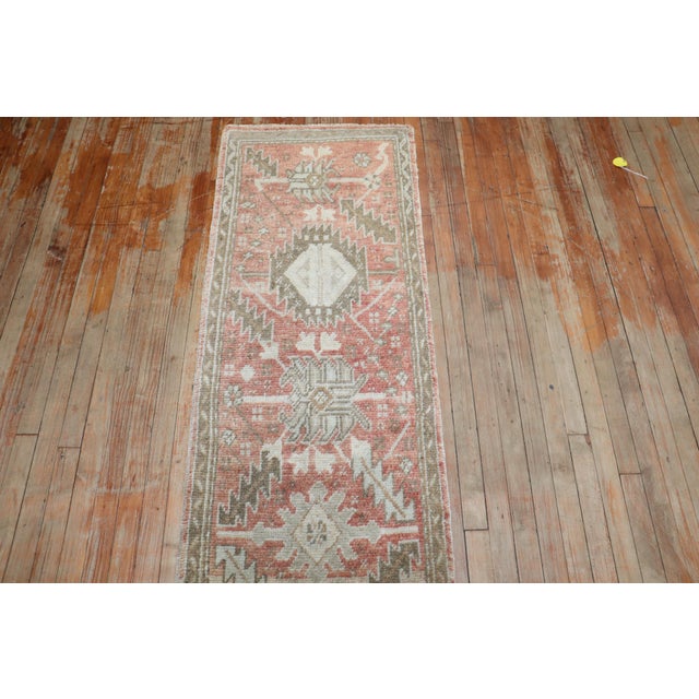 Hollywood Regency Narrow Antique Oushak Runner, 2' X 10'10'' For Sale - Image 3 of 8