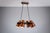 Pendant Lamp in Dark Stained Wood, 1960s For Sale - Image 12 of 12