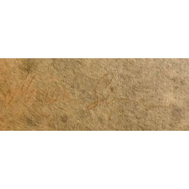 1950s Signed Merton Simpson Reduction Linocut Print For Sale - Image 5 of 6