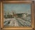Modern Ludvig Jacobsen, Snowy Village Path, Oil Painting on Canvas For Sale - Image 3 of 12