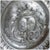 Traditional French Pewter Chased and Repousse Armorial Wavy Edge Reeded Plate For Sale - Image 3 of 7