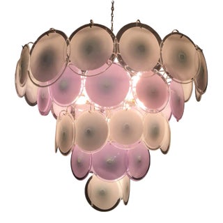 Murano Disc Chandelier from Vistosi, 1970s For Sale