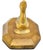 Playful and heavy seal-on-display accent exceptionally handcrafted of solid heavy brass. Exhibiting intricate hand-...