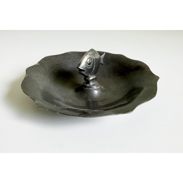 Fish Vide Poche Catchall in Pewter For Sale - Image 11 of 12